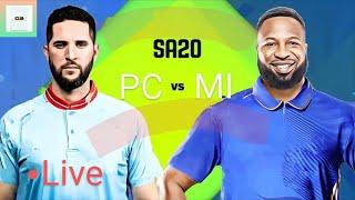 PC vs MICT Live match | Pretoria Capital vs MI Cape Town Live T20 Match SA20 League Live