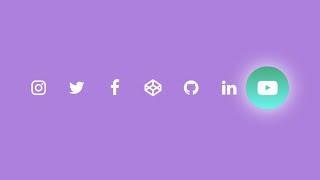 Amazing Social Media Icons Animation - Hover Effect - CodeWithTanmay