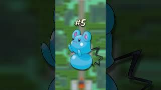 Top 10 Weakest Pokemon (Lowest Base Stat Total) #pokemon #pokemonshorts #pokemongame