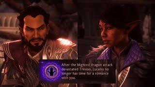 Lucanis Lock Out Romance | Lucanis and Viago blame Antivan Crow Rook - Dragon Age: The Veilguard