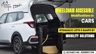 #kiacarens made WHEELCHAIR Accessible with Hydraulic LIFTS by Mobility Solutions| 9215401100 #delhi