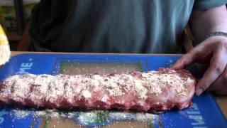 Barbecue Spare Ribs im Smoker BBQ Rippchen  - #tobiasgrillt