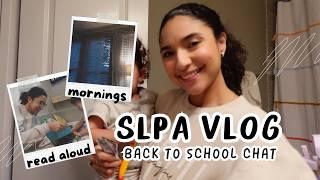 WORKING MOM VLOG - quick morning, read aloud, slpa burn out