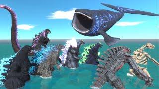 Godzilla Evolution. Who Can Defeat Bloop - Animal Revolt Battle Simulator