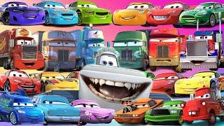 Looking For Disney Pixar Cars Lightning Mcqueen, Chief Chick Hicks, Sally Carrera, Jeff Gorvette