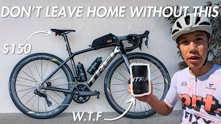 EVERYTHING I bring on a long bike ride: Nutrition, Tool Bottle and Accessories