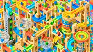 Marble Run Marble Rolling Lesson Basic ① Race ASMR Rollercoaster