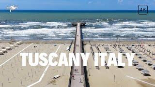 Tuscany Italy | Beautiful Beach Sides | Viareggio | Carrara Beach | 4K Ulta HD Video