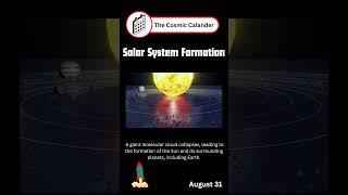 The Birth of Our Solar System | Cosmic Calendar 2024  #space #solarsystem