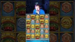 10,000X SLOT WIN CAME OUT OF NOWHERE! #shorts #gambling #slots