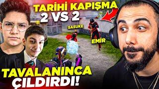 BARIŞ G VS SASUKE, EMİR! ÇILDIRTMALI 2 VS 2 ATTIK!!  (EMİRİ HİÇ BÖYLE GÖRMEDİNİZ!) | PUBG MOBILE