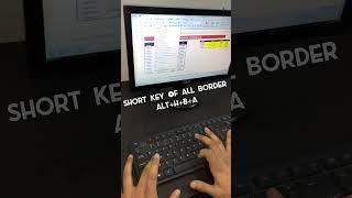 Shortkey of All Border in Excel #shorts