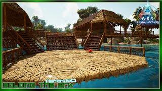Floating Tiki Bar Base Build on Herbivore island - Soloing the Ark S2 E10