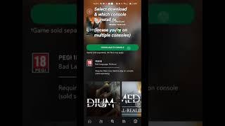 how to install a game on the xbox app to your console