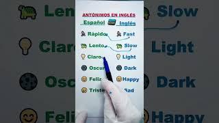 APRENDE ANTÓNIMOS EN INGLÉS FÁCILMENTE #aprendoinglescantando6191 #cursodeinglesbasico #ingles