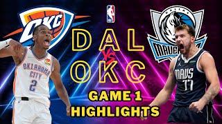DALLAS MAVERICKS VS OKC THUNDER   FULL GAME 1 HIGHLIGHTS   May 7, 2024