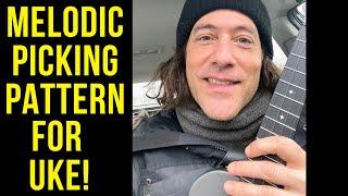 My First Car Phone Video!  Learn a Melodic Solo Picking Pattern for Uke