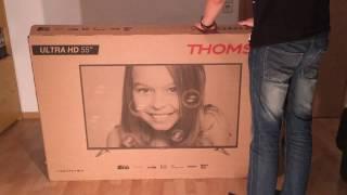 Thomson 55UB6406 UHD/4K TV Unboxing und Erster Eindruck