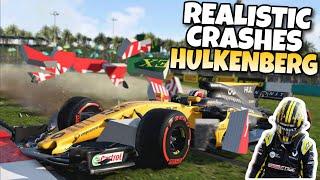 REALISTIC F1 CRASHES NICO HULKENBERG