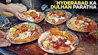 Dulhan Paratha | Hyderabad ka Nashta | Famous since 50 Years | Street Food Pakistan | Cafe Afzal