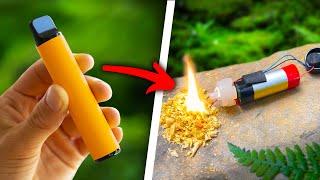 Survival Skills You Must Know: Easily Make Fire With a Vape