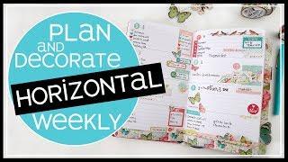 Horizontal Weekly Planner Inspiration and Tips 2019 | Carpe Diem Inserts