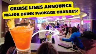 3 major cruise drink package CHANGES coming this year (Carnival, MSC, & NCL)