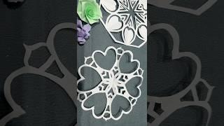 1 A4 Sheet = Stunning Paper Flower Decoration for Any Occasion!#craft #diy #tutorial  #Heart #Love