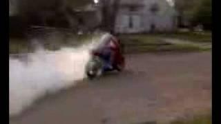 ZX12-R BURNOUT!!!!!!!!!!!!!!-ryan stang -