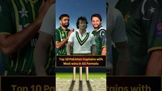 Top 10 Pakistan captains with most wins in Tests, ODIs and T20Is:#PakistanCricket #Cricket