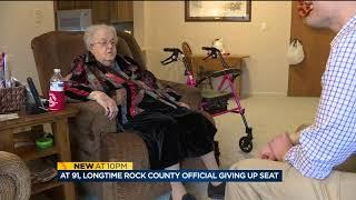 At 91, longtime Rock County supervisor giving up seat