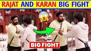 Rajat Dalal And Karan veer mehra big Fight in bigg Boss|Karan veer mehra and rajat Dalal Fight vide