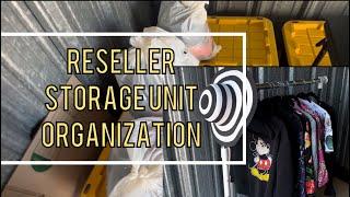 RESELLER VLOG 1 | STORAGE UNIT ORGANIZATION, STORAGE UNIT BEGINNER SET UP