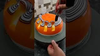 fresh cream butterscotch cake decorating tutorial | butterscotch cake design