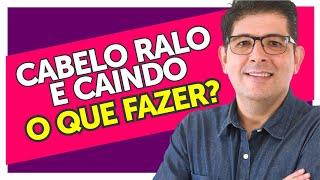 Cabelos ralos e caindo, Quais as causas e como tratar | Dr Juliano Teles