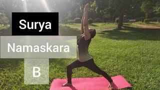 Surya namaskara B - Step by Step for Beginners | Learn Sun salutation B