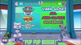 paw patrol mighty pups save adventure bay! gameplay ALL MINI-GAMES movie!  (Goblins First Games)