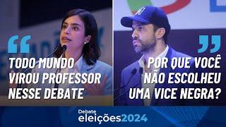 TABATA X MARÇAL | Candidatos debatem lei de cotas e educação em São Paulo