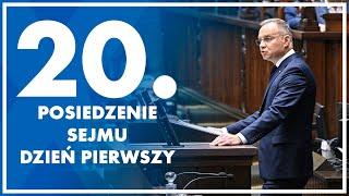 20. posiedzenie Sejmu - dzień pierwszy.  16 października  2024 r.