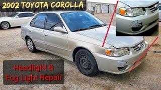 Replace Headlight & Fog Light | Toyota Corolla (1998-2002)