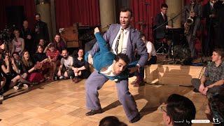 Andreas & Gio 2019  Prague Xmas Swing : Lindy Hop Impro  Shirt Tail Stompers PSX