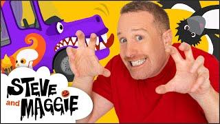 Steve and Maggie's Halloween Ice Cream Van for Kids and More | Halloween Party | Wow English TV