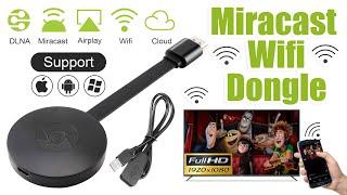 Connect Mobile Screen To TV with Miracast WiFi Dongle I Wireless Display I WiFi Display Receiver