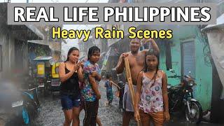 WALKING under HEAVY RAIN to See the Rain Celebration in Zone 2 Bulan Sorsogon Philippines