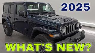 2025 JEEP WRANGLER SAHARA 4 DOOR NEW COLOR WHAT ELSE IS NEW?25J16