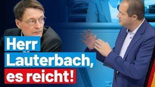 Herr Lauterbach, es reicht! - Martin Sichert platzt der Kragen - AfD-Fraktion im Bundestag