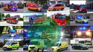 redningsstation. fire and rescue responces in the øresundsregion without accidents no fire trucks