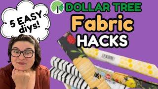 5 Easy DIYs with Dollar Tree Fabric! 