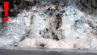 MONSTER GLACIER COLLAPSE caught on video