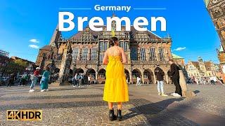 Bremen, Germany  Walking Tour | 4K 60fps HDR | A beautiful German City